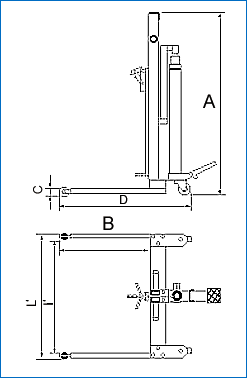 Appareil de levage hydraulique pour fûts